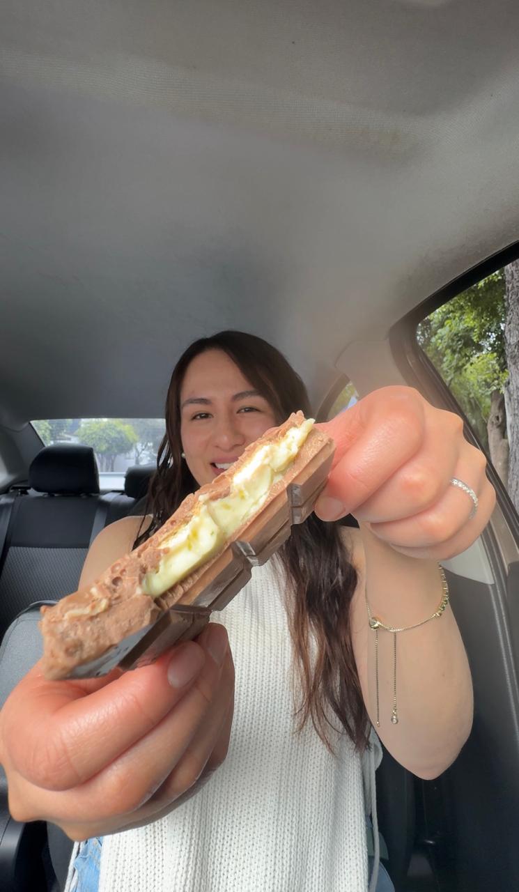 Barras de chocolate rellenas